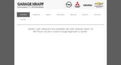 Desktop Screenshot of garage-krapf.ch