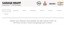 Tablet Screenshot of garage-krapf.ch